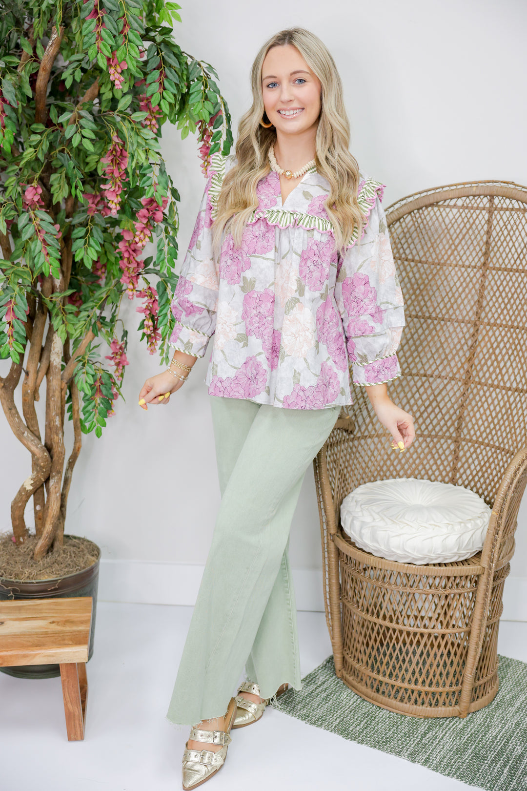 Purple Rain Floral Top
