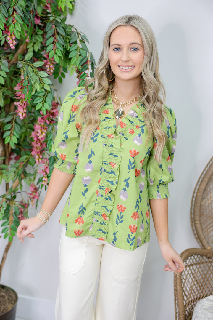 Tulip Spectrum Top "Sage Green"