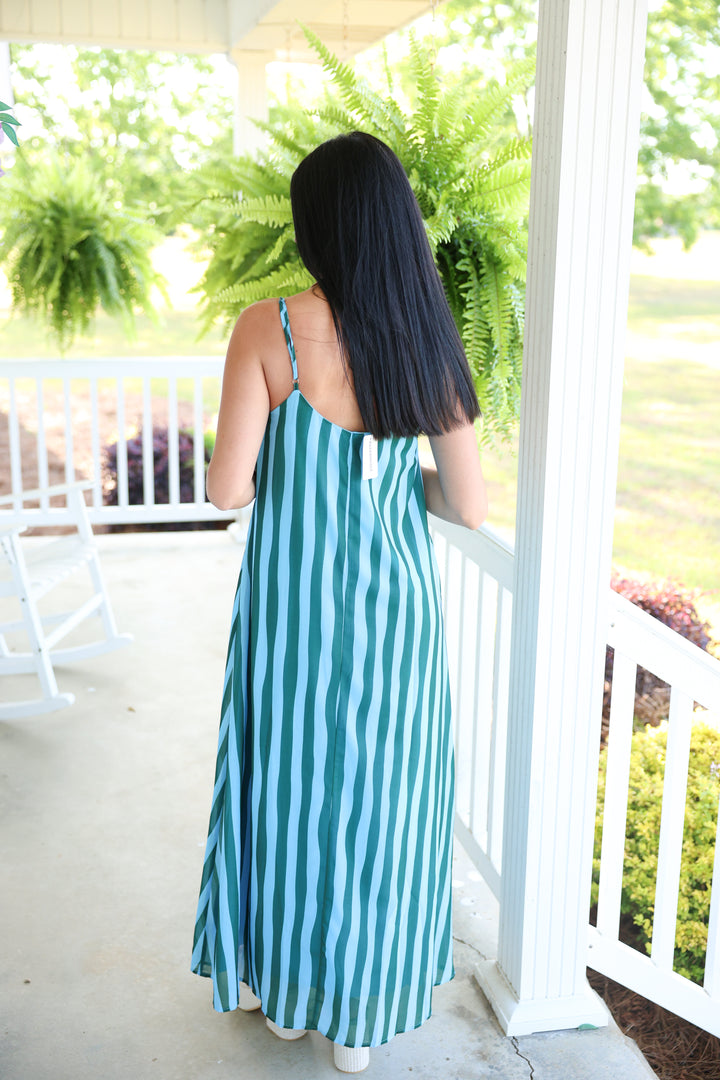 Capri Coast Maxi Dress "Blue"