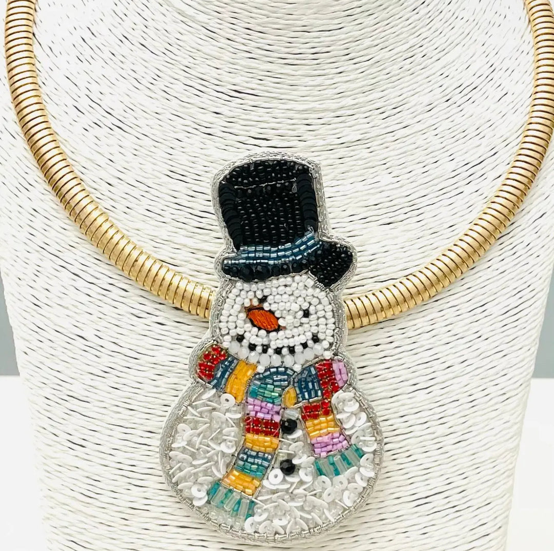 Snowman Necklace