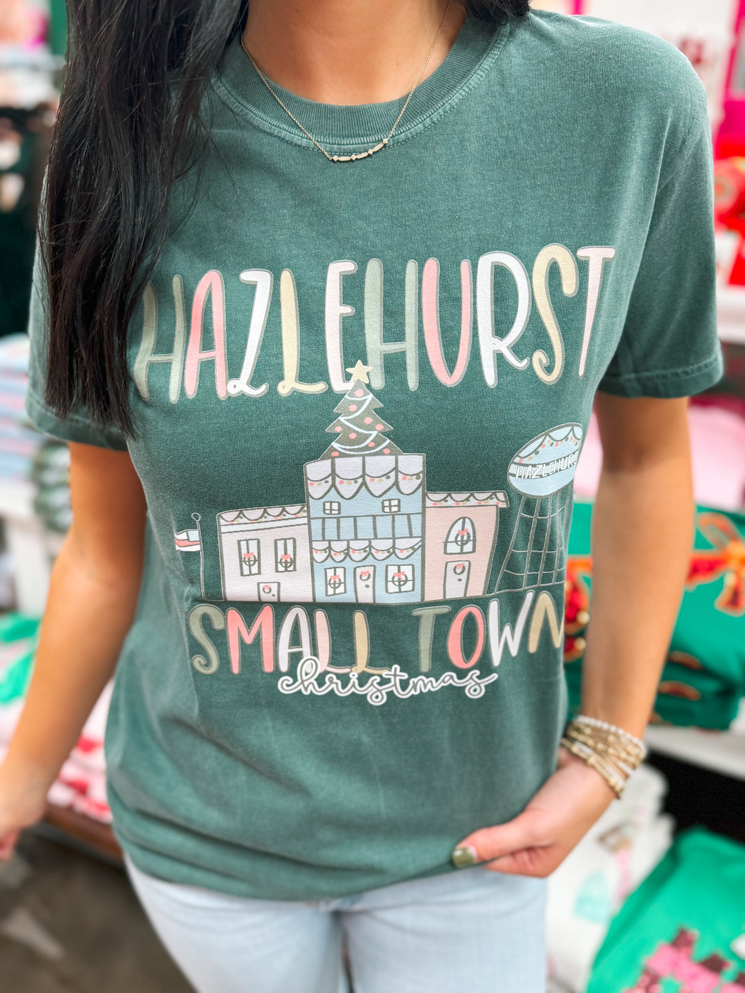 Hazlehurst Small Town Christmas Graphic Tee