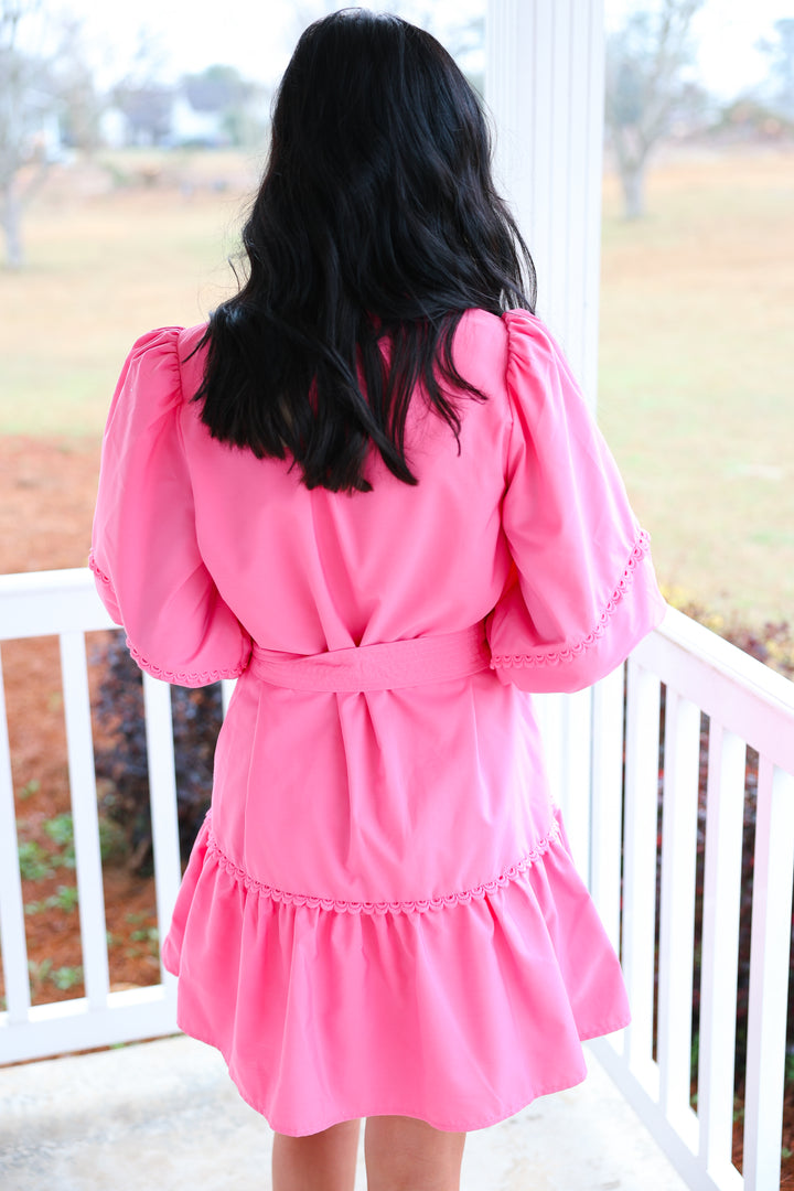 Spring Feeling Mini Dress "Pink"