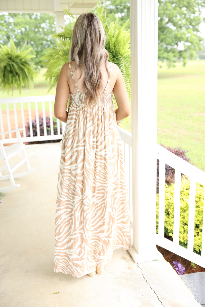 Driftwood Dream Maxi Dress "Tan"