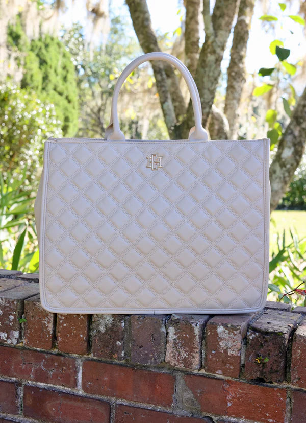 Caroline Hill - Niall Tote "Nude Quilted DQ"