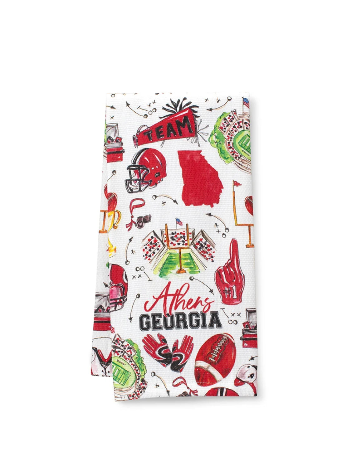 Swig - Tailgates in Athens Tea Towel