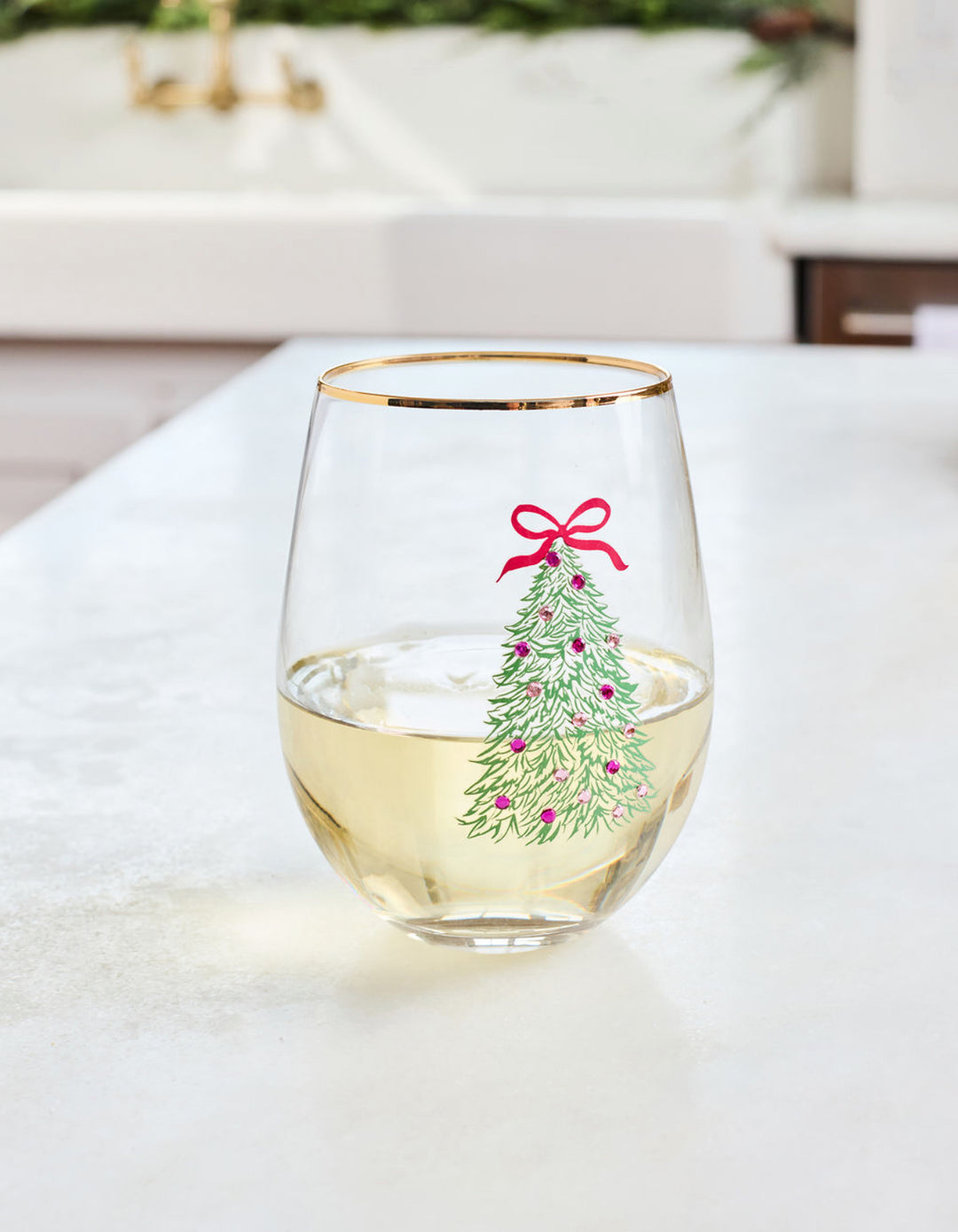Mary Square - Wine Glass - Rosy Woodlands