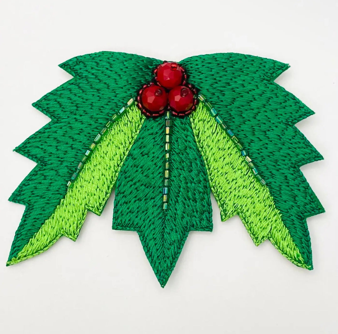 Holly Christmas Pendant