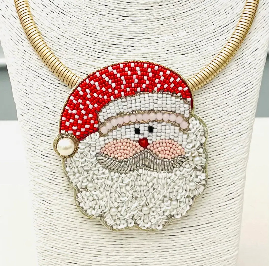 SANTA Christmas Necklace