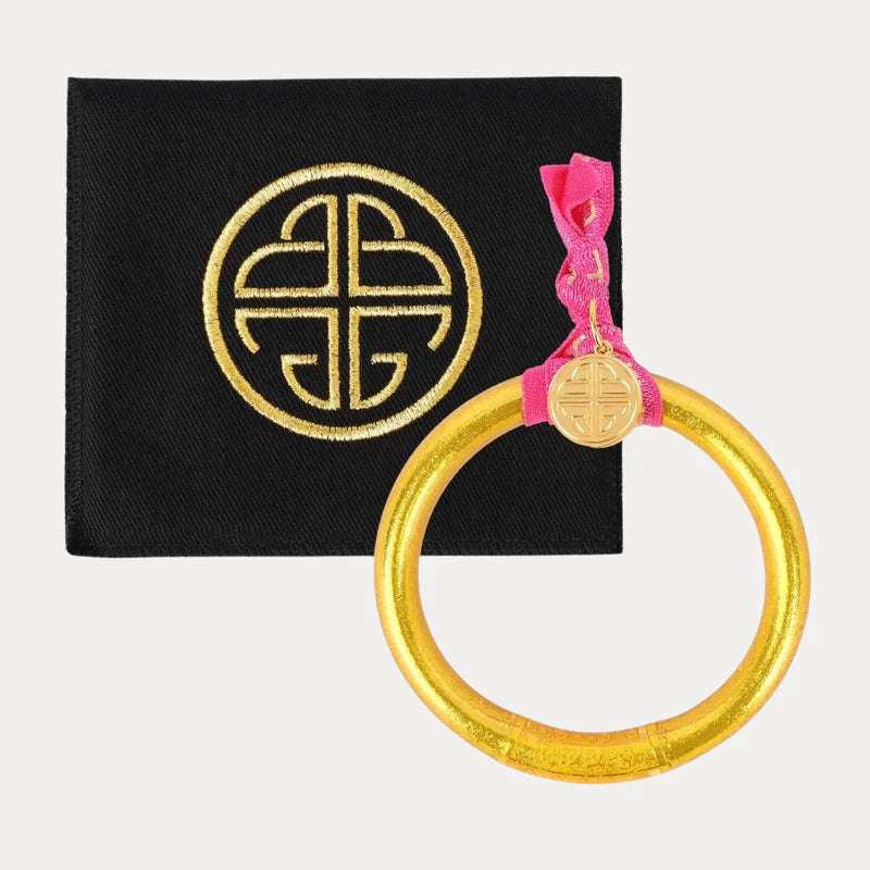 BuDhaGirl - Gold Tzubbie All Weather Bangle® (AWB®) - Serenity Prayer