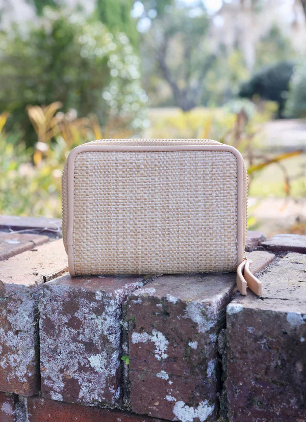 Caroline Hill - Nadine Zippered Wallet "Natural Tan"