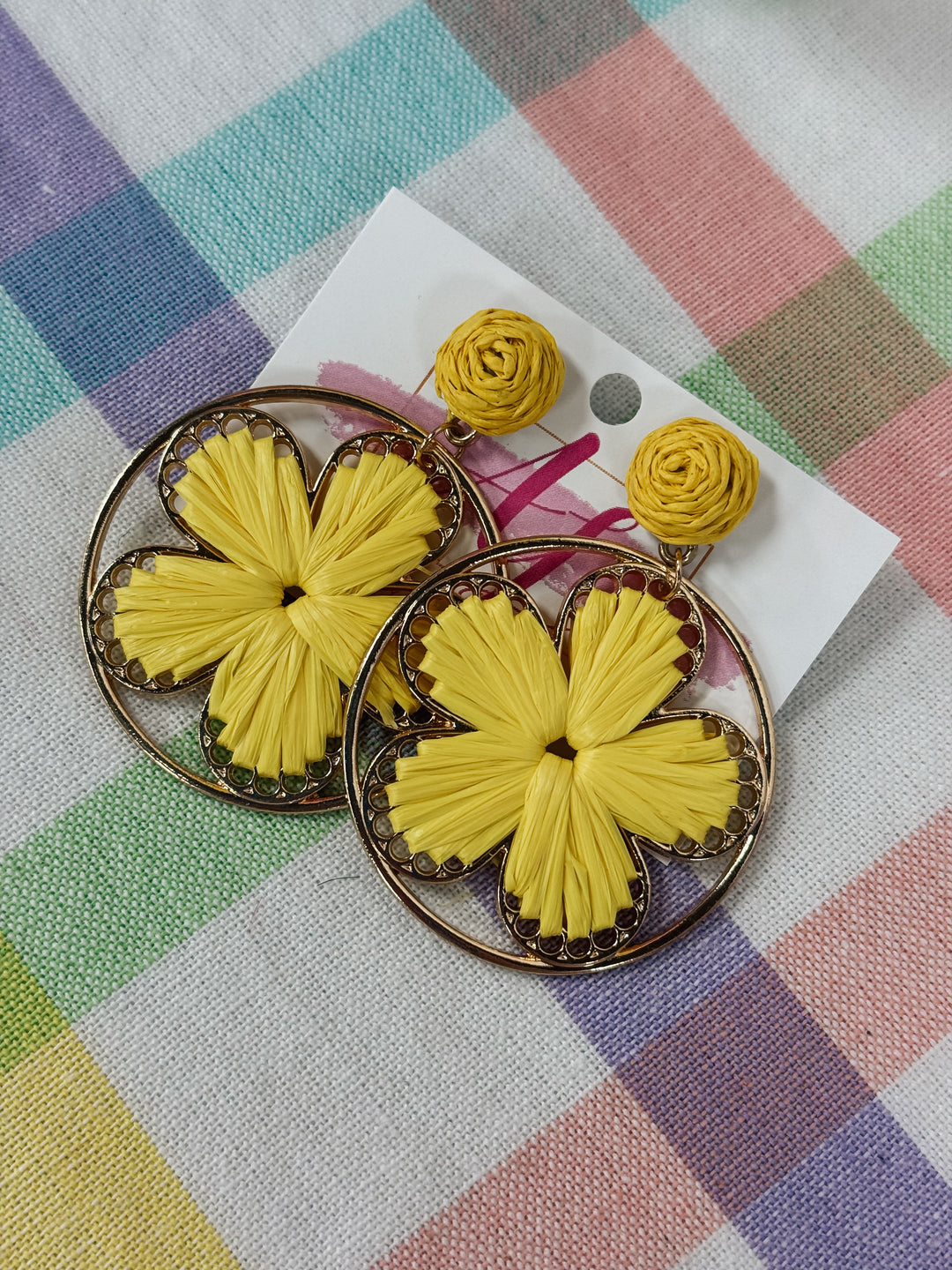 Flower Earrings "Yellow"