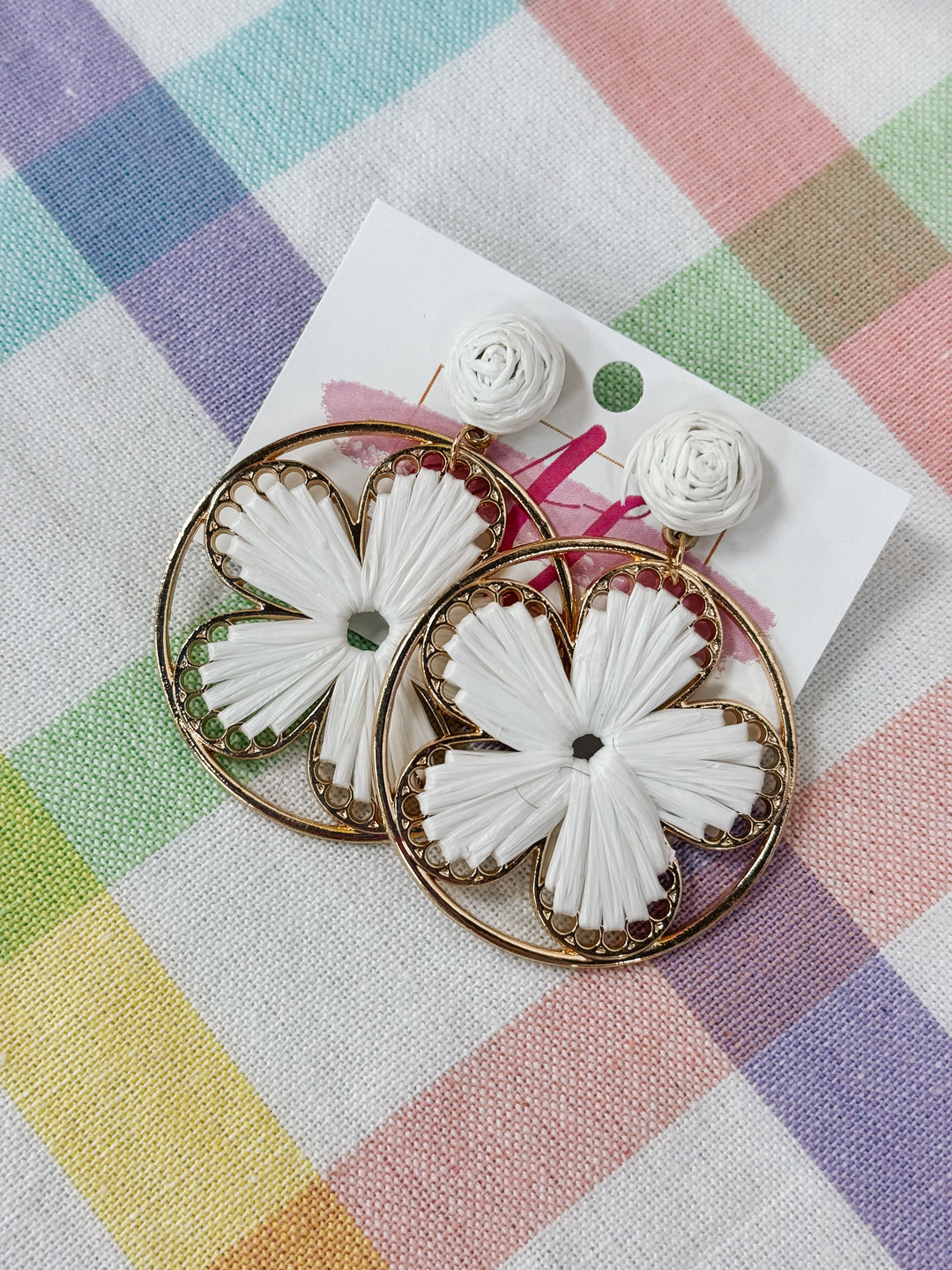 Flower Earrings "White"