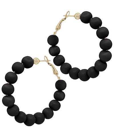 Clay Ball Hoops "Black"