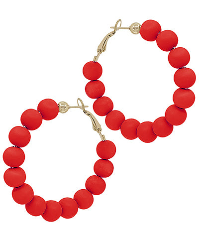 Clay Ball Hoops "Red"