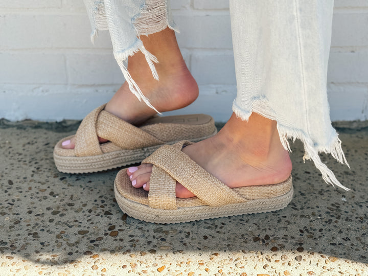 Hali Platform Sandal "Natural"