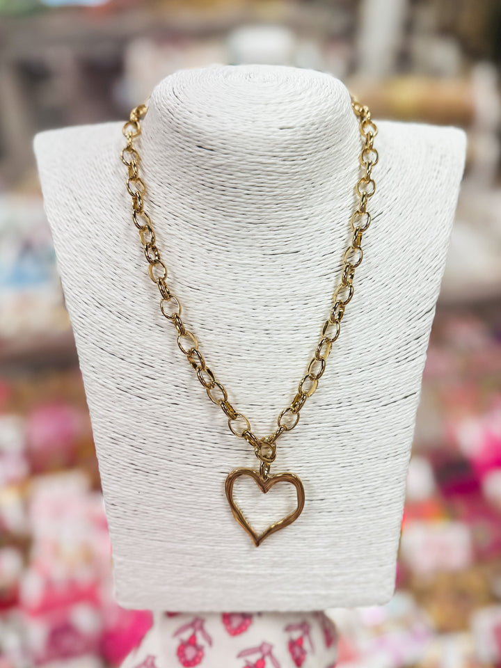 Hart Designs - Gold Heart Necklace