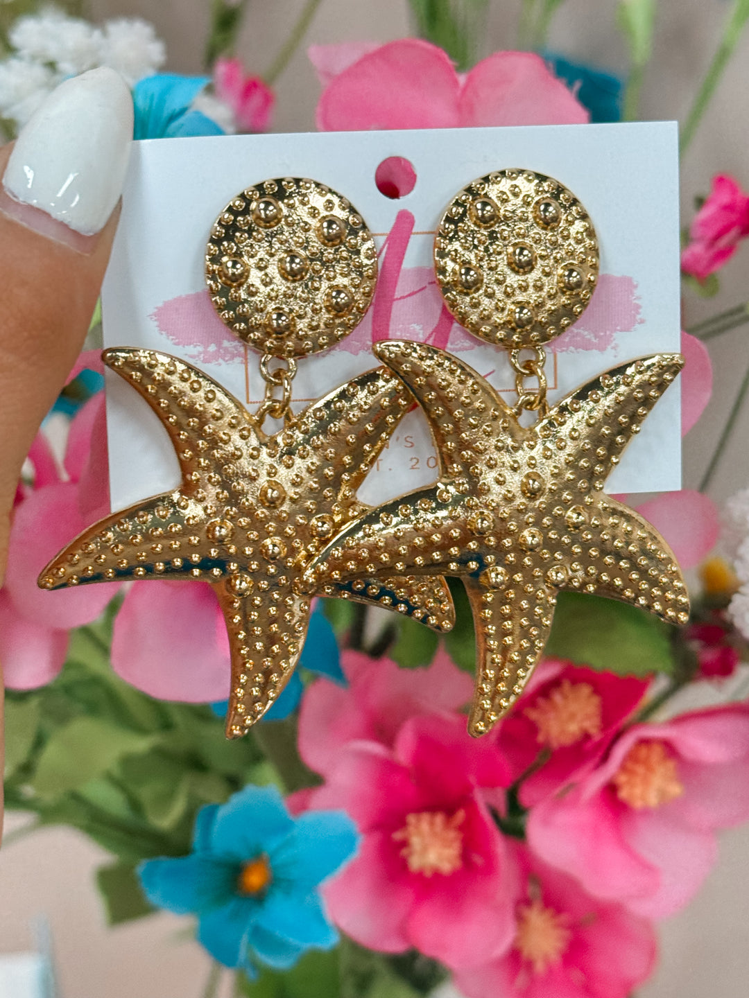 Starfish Gold Earrings