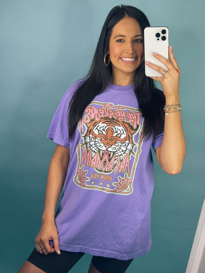 The Heavens are Roaring Graphic Tee "Violet"