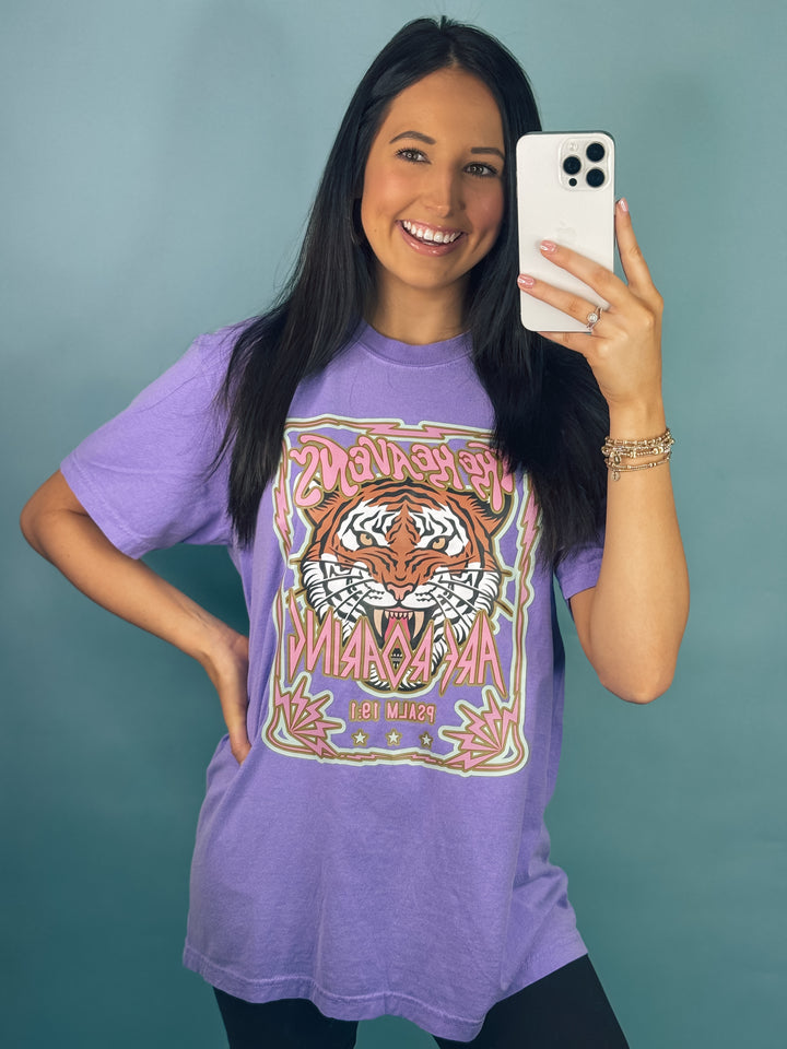 The Heavens are Roaring Graphic Tee "Violet"