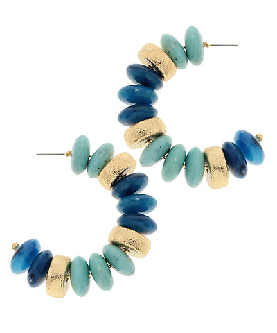 Blake Beaded Earrings "Turquoise"