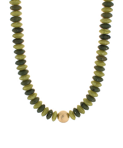 Blake Beaded Necklace "Olive"