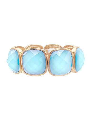 Mary Bracelet "Ice Blue/Gold"