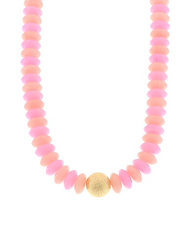 Blake Beaded Necklace "Pink"