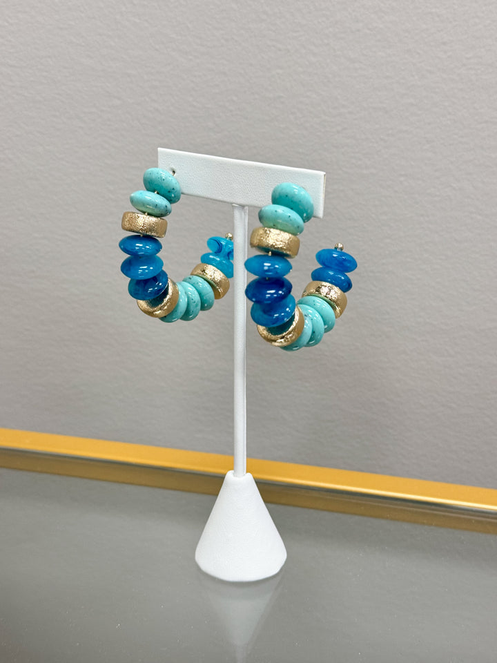 Blake Beaded Earrings "Turquoise"