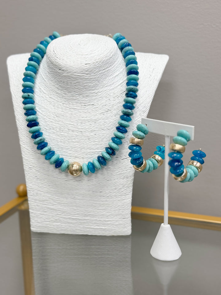 Blake Beaded Earrings "Turquoise"