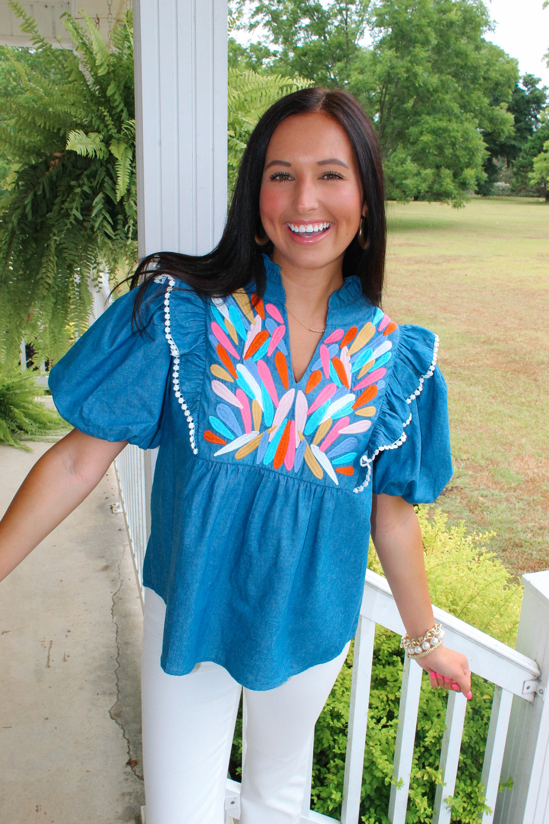 Denim Darling Top