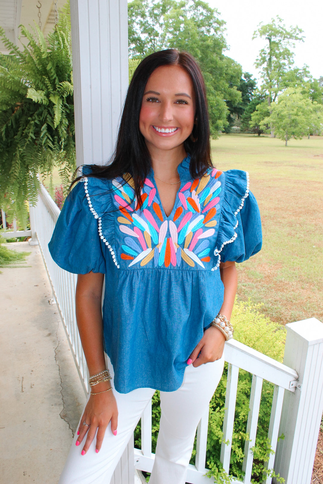 Denim Darling Top