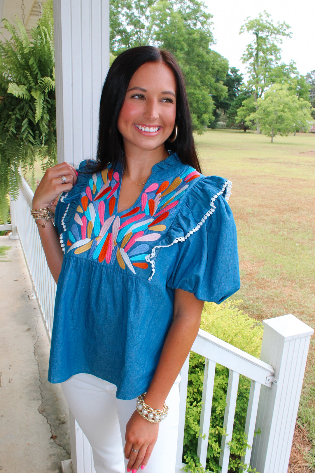 Denim Darling Top