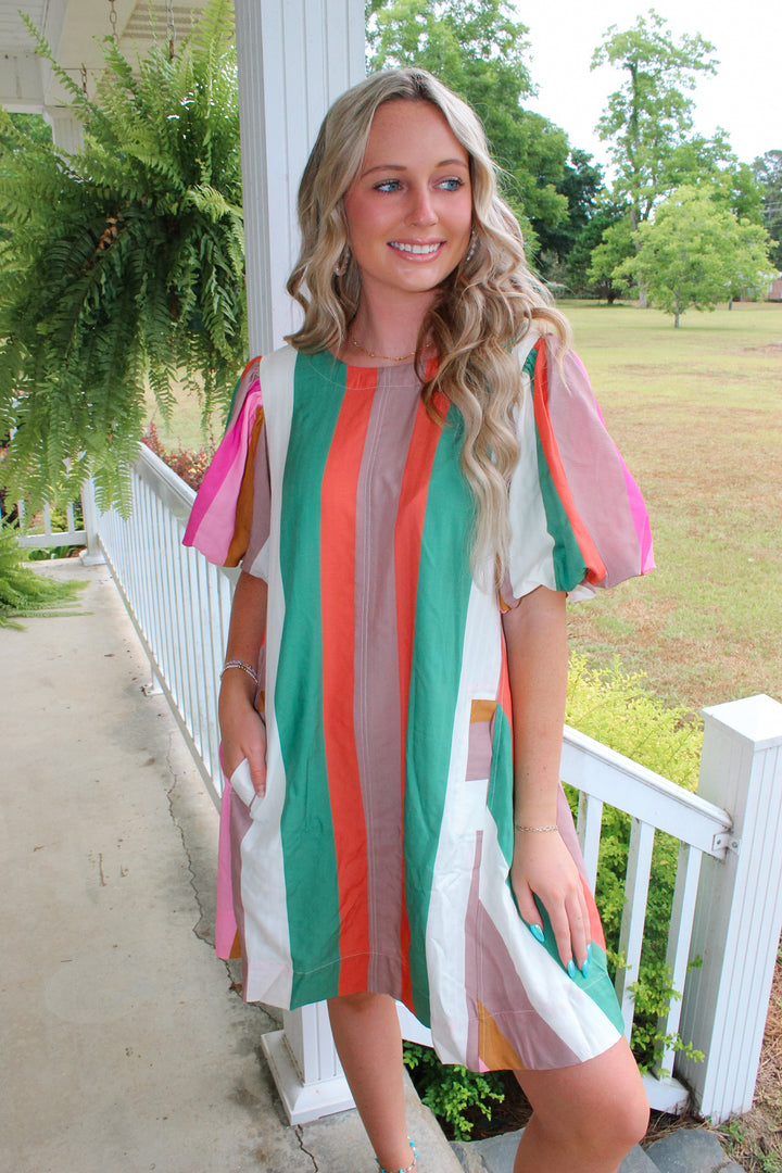 Sassy Stripes Dress