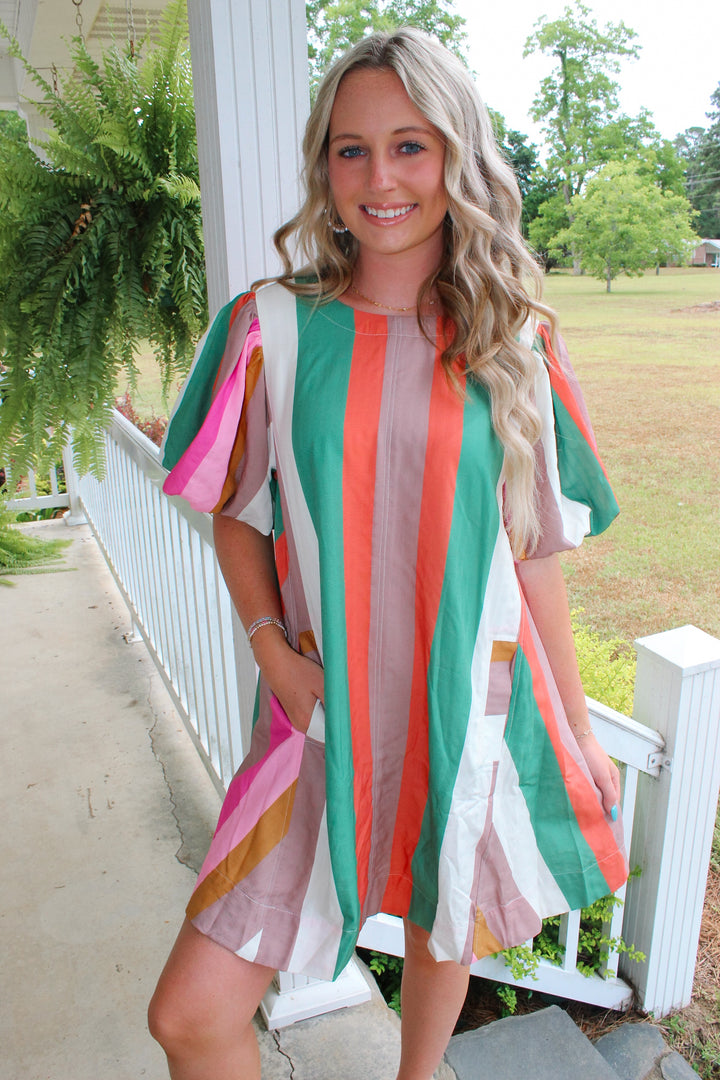 Sassy Stripes Dress