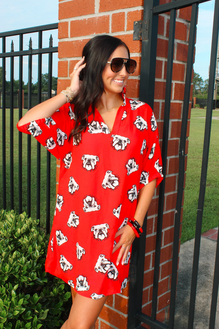 Adrienne - Charlotte Dress "Bulldogs"