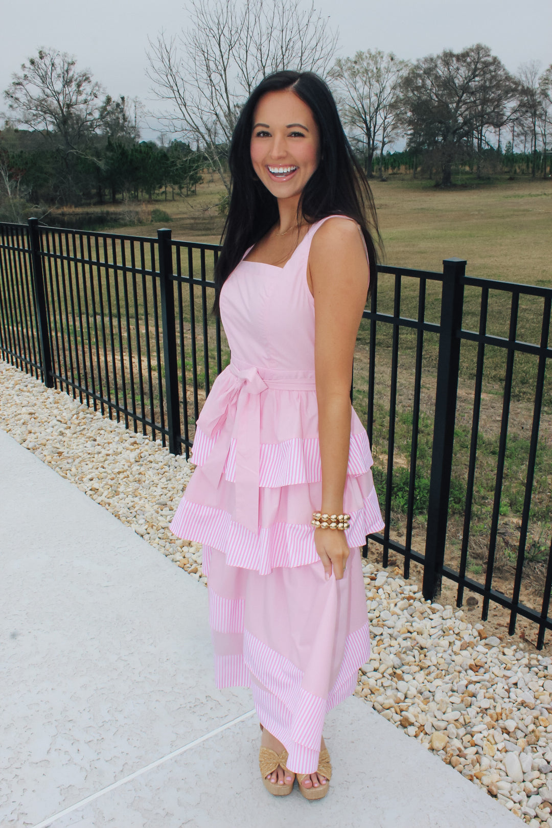 Tiered Baby Pink Dress