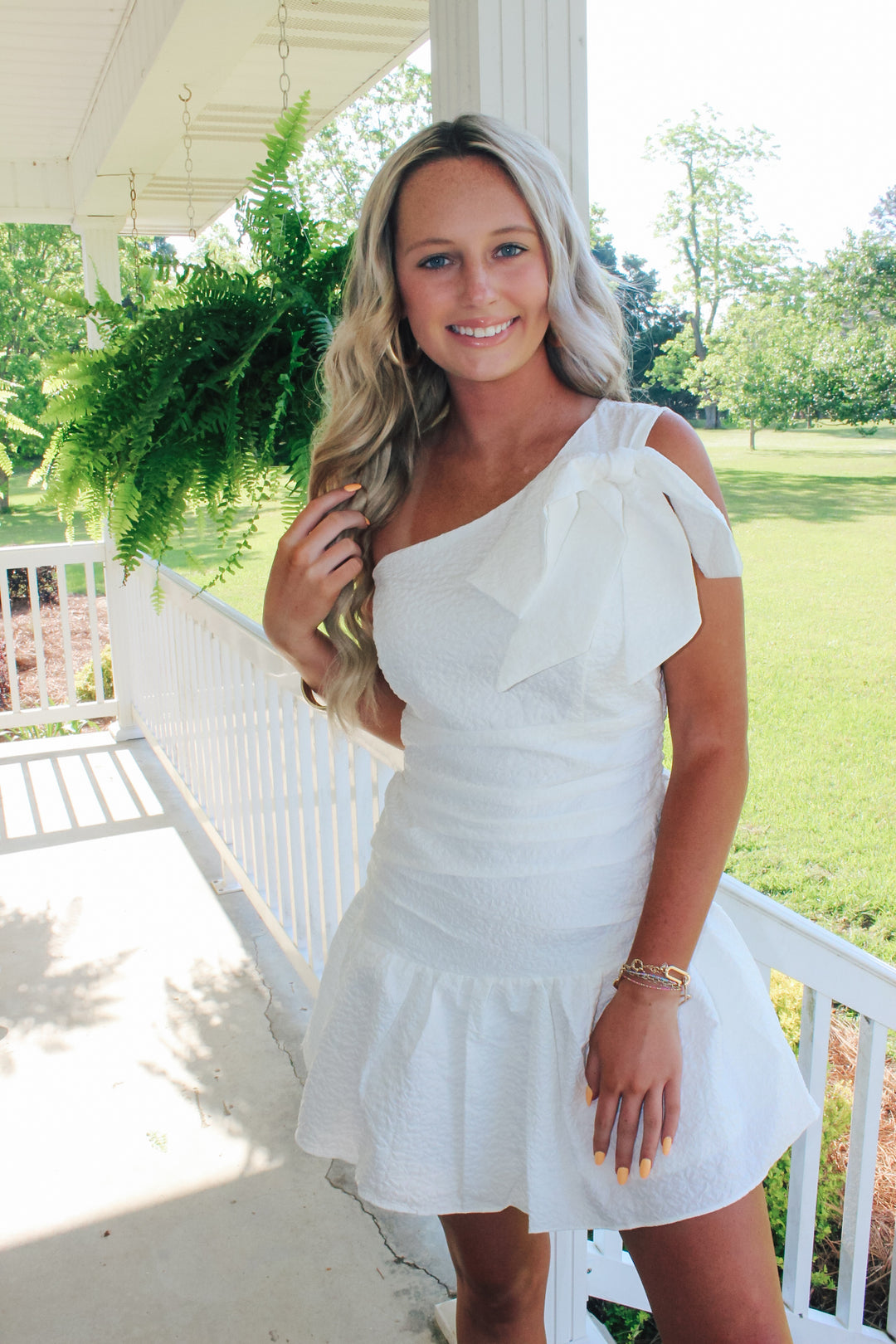 Perfect White One Shoulder Dress