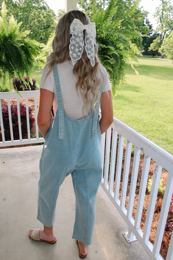 LT Denim Scoop Neck Sleeveless Jumpsuit