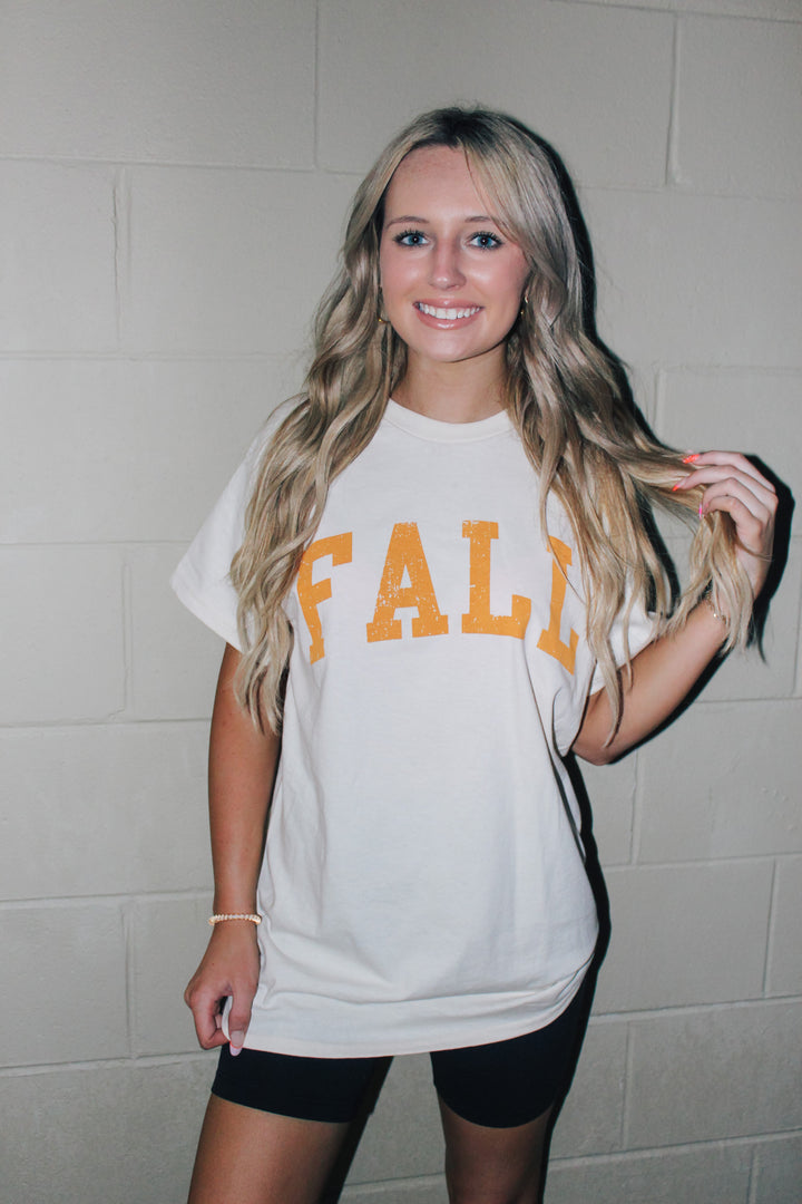 FALL Oversized Graphic Tee "Ivory"