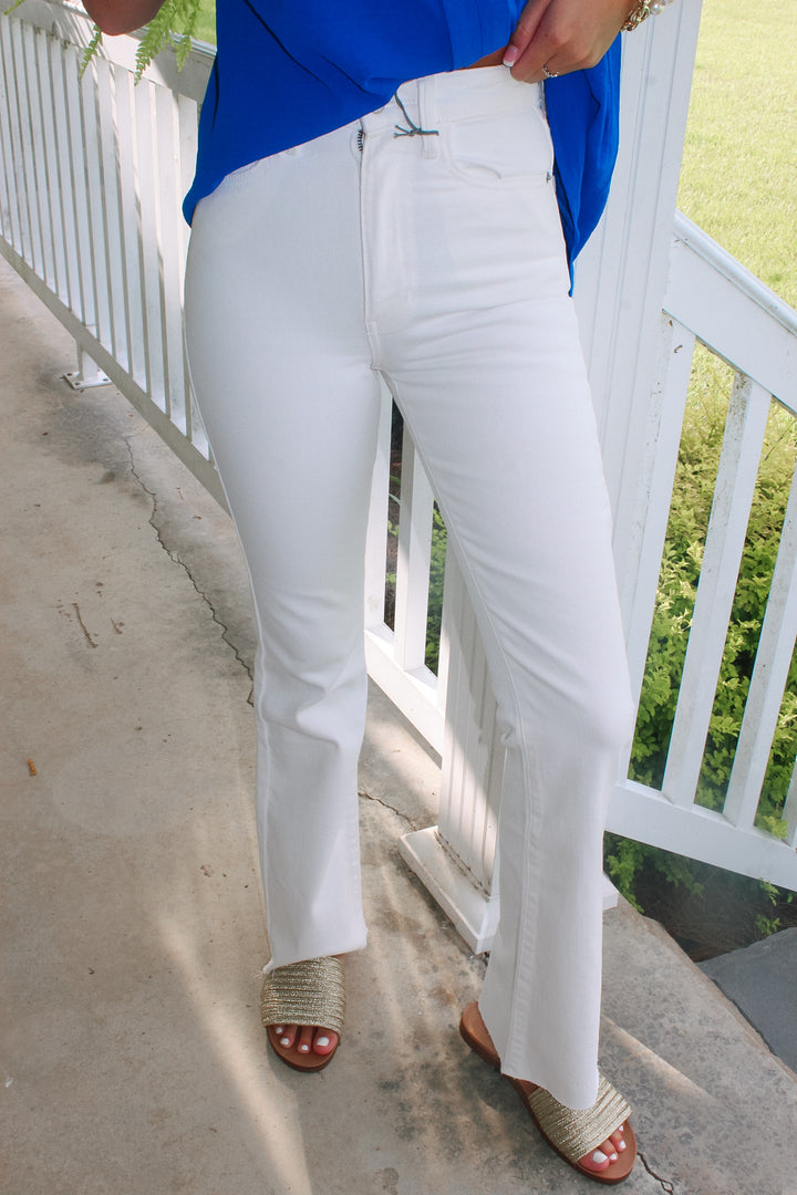 HR Vintage Skinny Flare "White"