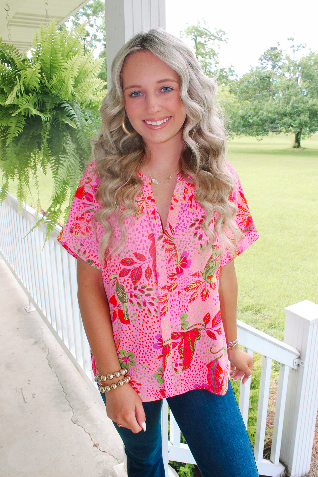 Turning Tropical Printed Top