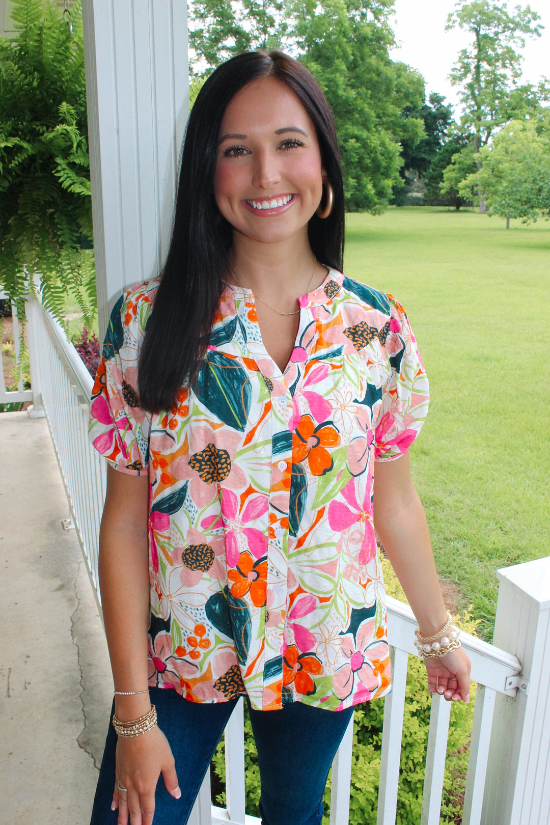 Groovy Florals Top