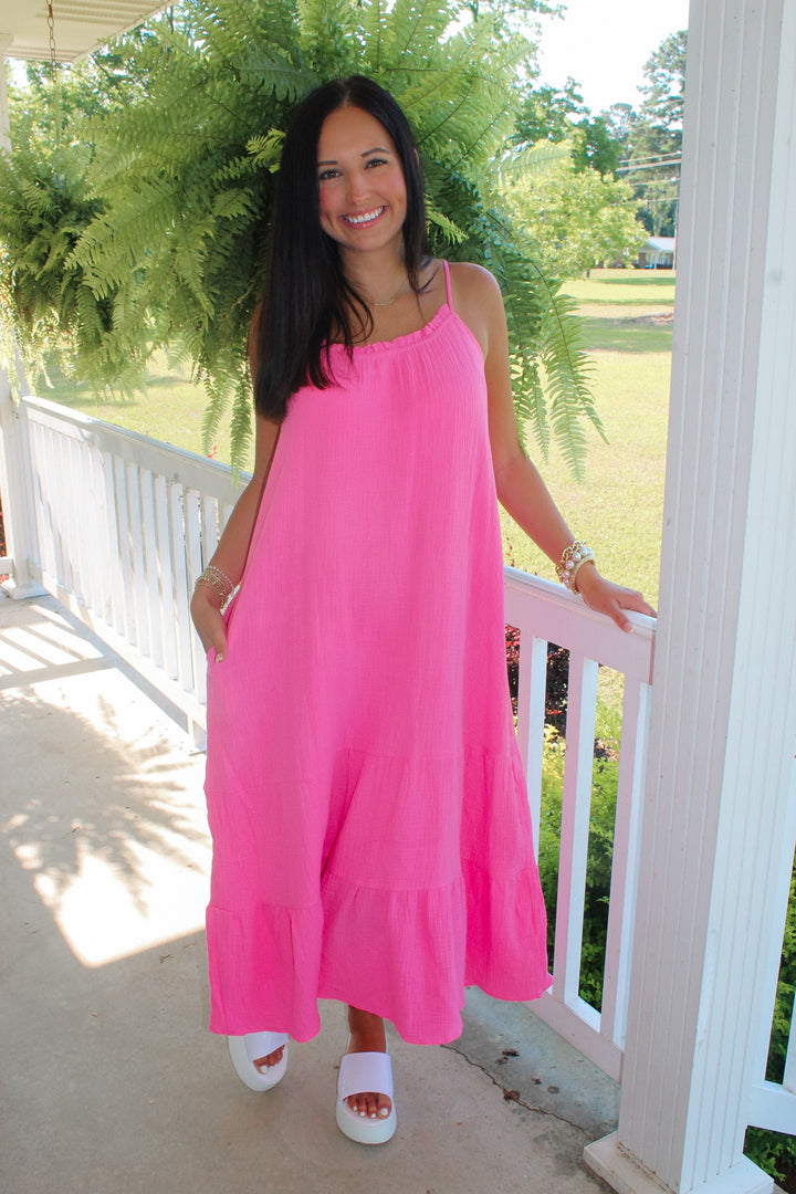 Simply Darling Midi Dress "Pink"