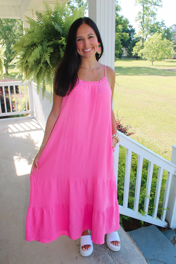 Simply Darling Midi Dress "Pink"