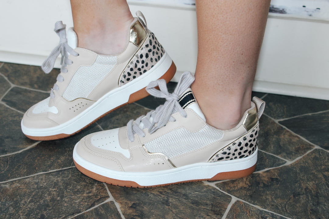 Romi Gold Cheetah Sneaker