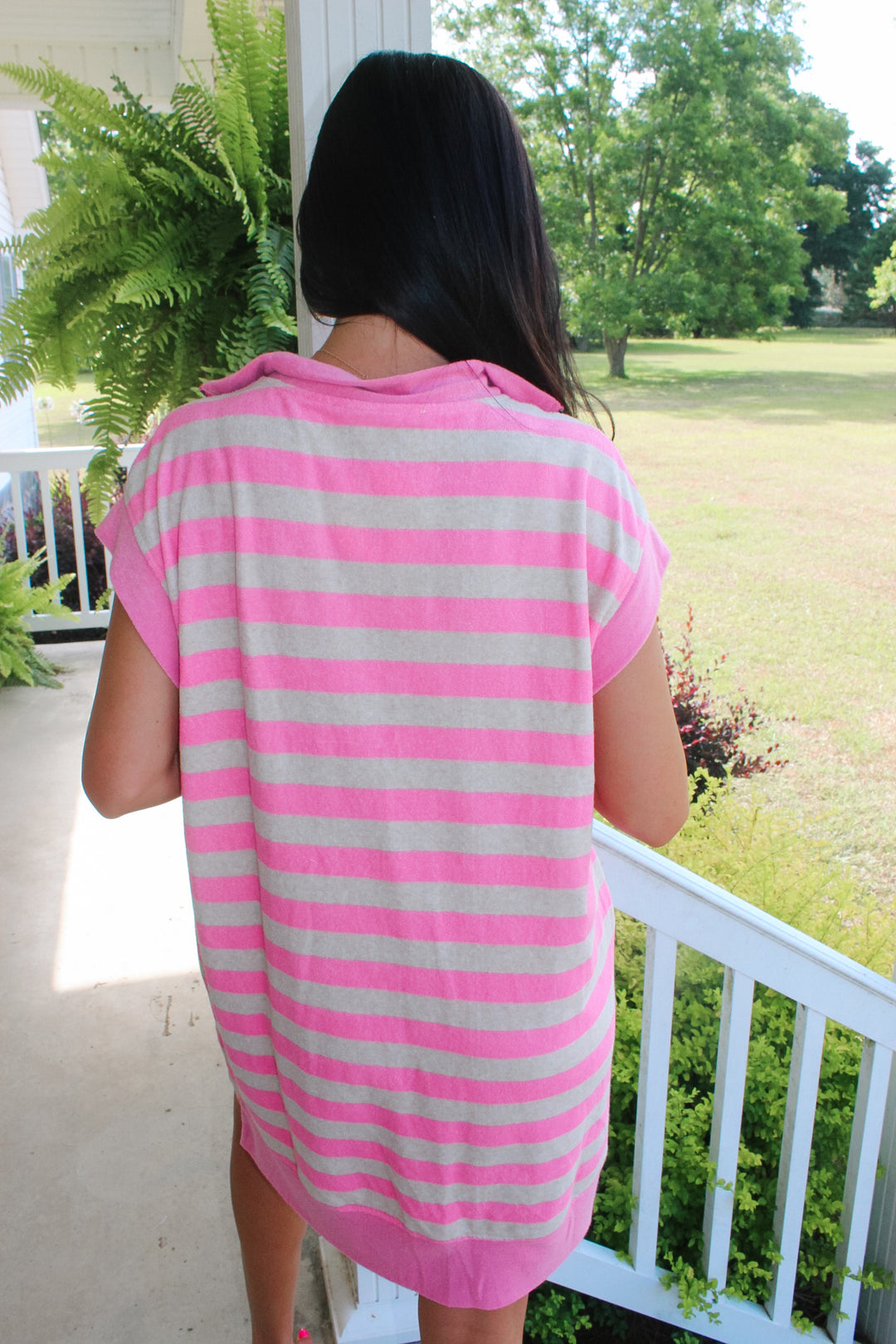 Striped Bubble Pink Mini Dress Allie Lynn's Boutique Striped Bubble Pink Mini Dress Allie Lynn's Boutique