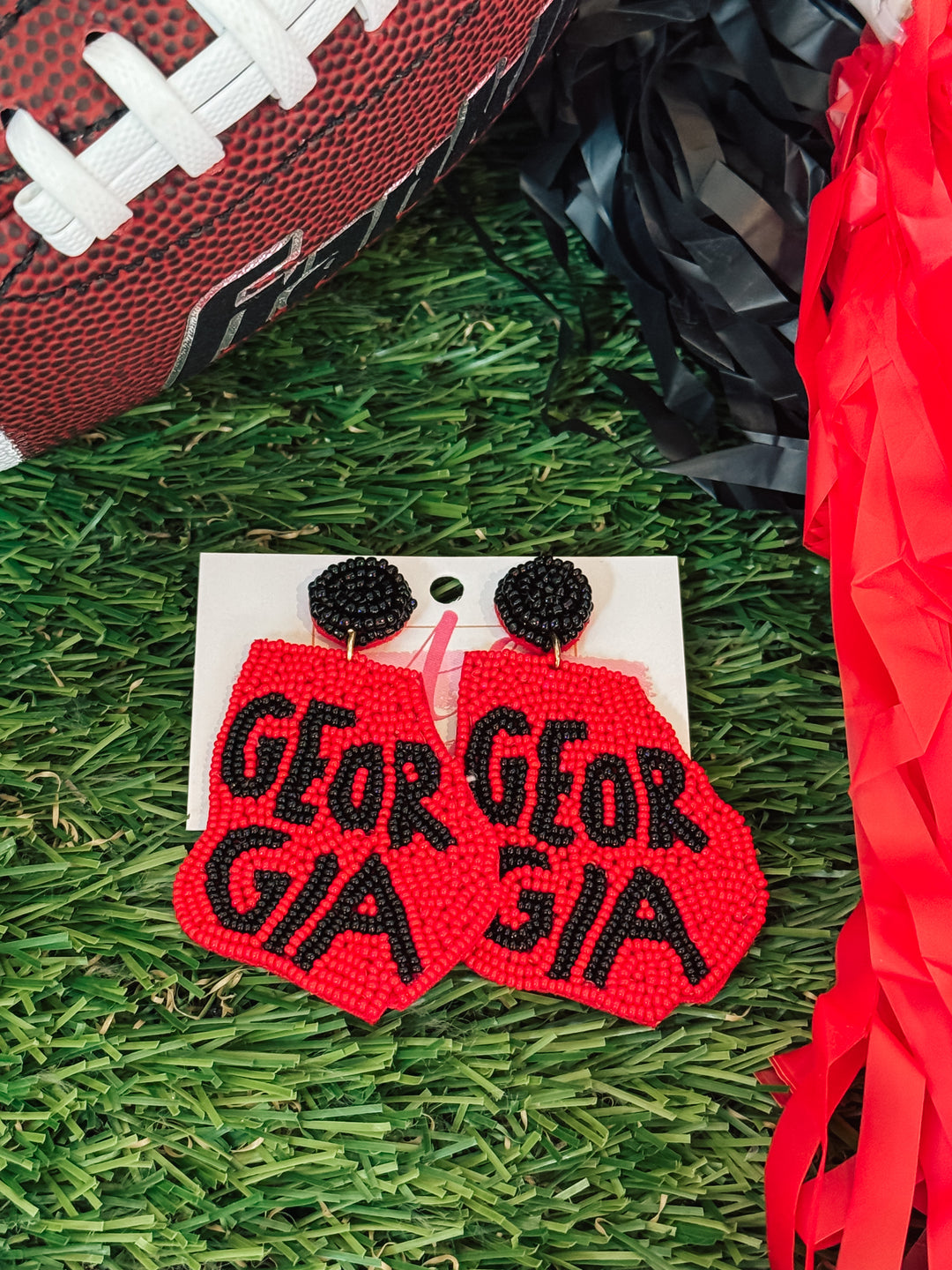 Georgia State Earrings "Red"