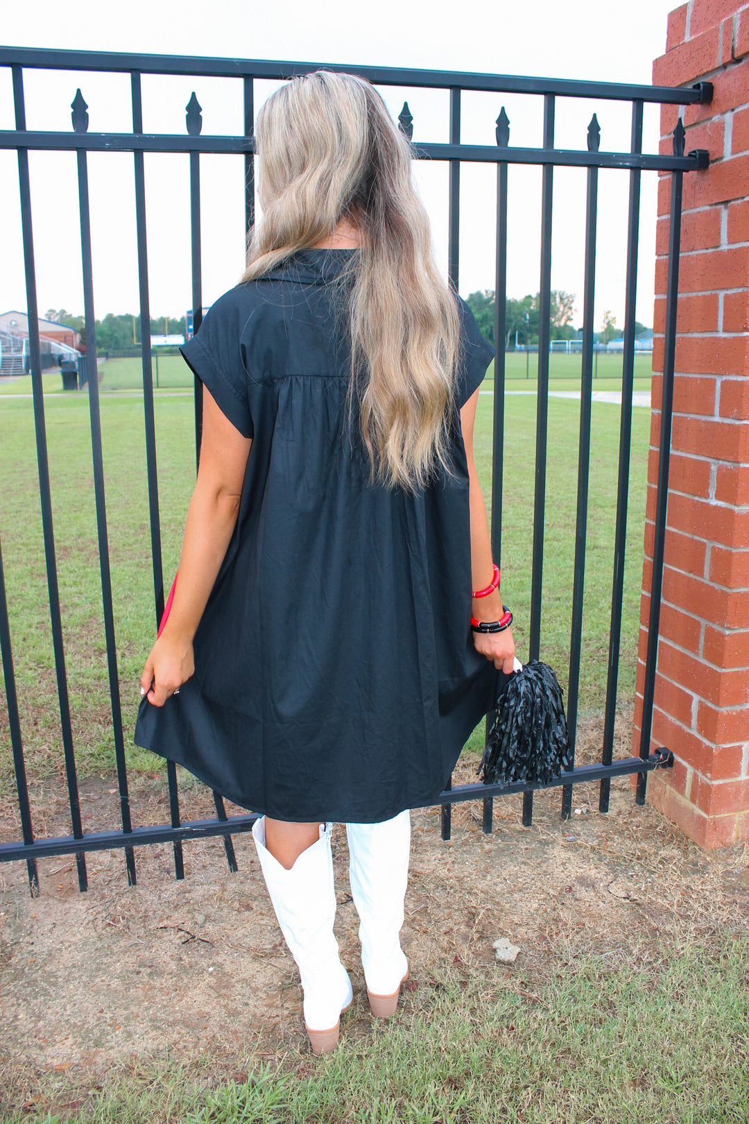 Football Poplin Color Block Dress