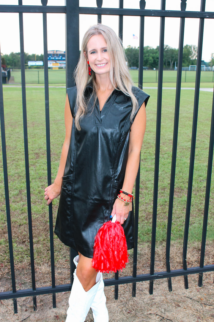 Loving Leather Dress "Black"