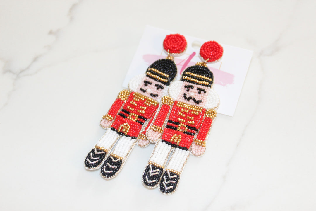 Nutcracker Earrings "Red"